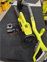 RYOBI 18v String Trimmer Edger & Blower Combo Kit