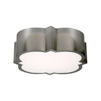 Luminosa 15 in. Brushed Nickel Integrated LED Flus