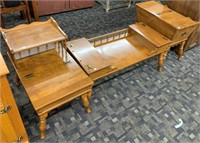 3 Pc. Maple “Ethan Allen” Coffee & End Table Set