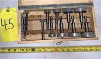 Set of Router Bits in wooden case