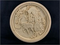 Vintage Detailed Japanese Table Top Resin Carving
