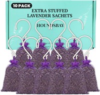 $10  10 Lavender Sachet Bags  Stuffed  with Hooks