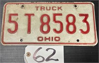 Ohio Truck License Plate