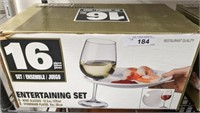 16PC WINE GLASSES