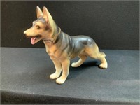 Porcelain German Shepherd Figure