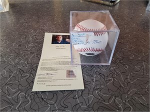 Autographed baseball-Ethan Martin