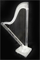 An Acrylic Sculpture of a Harpsichord