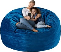 HABUTWAY Bean Bag Chair: 5' Memory Foam  Blue