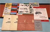 Vtg. farm equipment catalogues & manuals