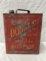 Shell double embossed 2 gallon running board tin