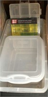 Plastic containers with lids for organizing
