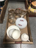 GLASSES, CUPS ETC