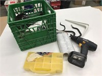 Crate Lot ~ Hand to Have Around the House Items