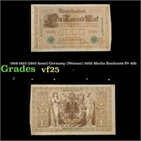 1918-1922 (1910 Issue) Germany (Weimar) 1000 Marks