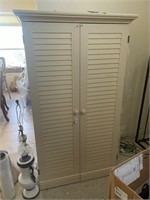 White Two Door Storage Cabinet