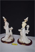 Two Armani Lady Figurines