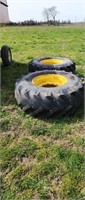 18.4-26 tractor tires on John Deere rims