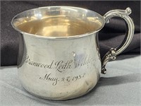 Sterling Silver baby Cup with handle.