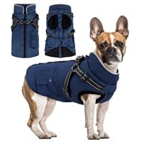 Keggs Dog Coat with Harness Winter Dog Coat Fleece