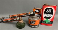 Vintage Advertising Sprayers and Tins
