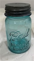 1923-33 Blue Mason Jar
