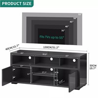 LED TV Stand Cabinet High Gloss 60' TV Table