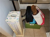 LOT TOILET PAPER STORAGE- TOTE BAGS & ETC.