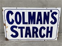 COLMAN’S STARCH Enamel Sign