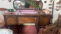 Vintage buffet with mirror, no contents