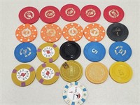 21  Casino & Advertising Chips