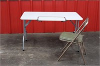 Craft Table w/ Folding Chair