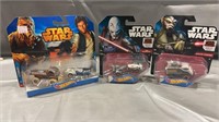 3 Star Wars Themed Hot Wheels