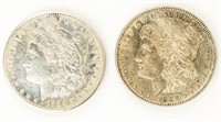 Coin 2 Morgan Silver Dollars 1884-S & 1886-O  XF