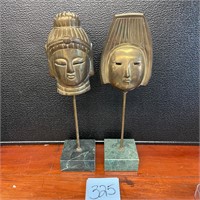 VTG brass oriental masks