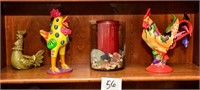 Fun Rooster Decor & Candle