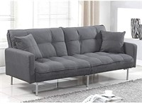 Living Room Sleeper Futon (Dark Grey)