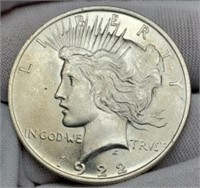 1922 Peace Silver Dollar