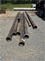 Large Lot of 6" Cast Iron Water Pipe