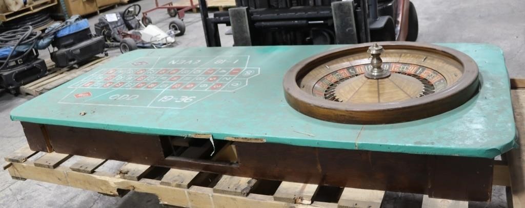 ANTIQUE ROULETTE TABLE EARLY 1900'S