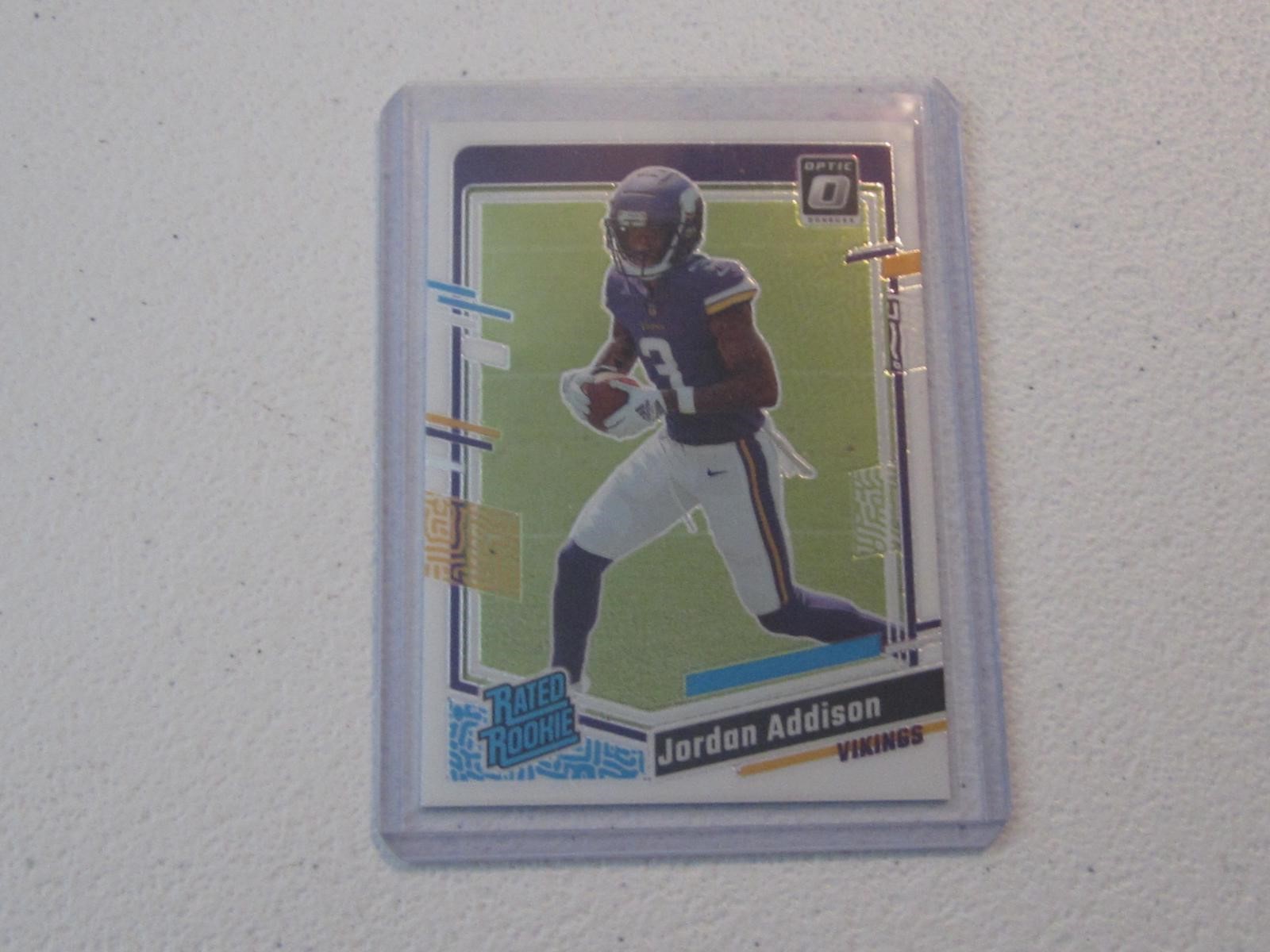 2023 DONRUSS OPTIC JORDAN ADDISON RC VIKINGS