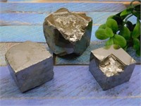 NATURAL FORMATION PYRITE CUBE ROCK STONE LAPIDARY