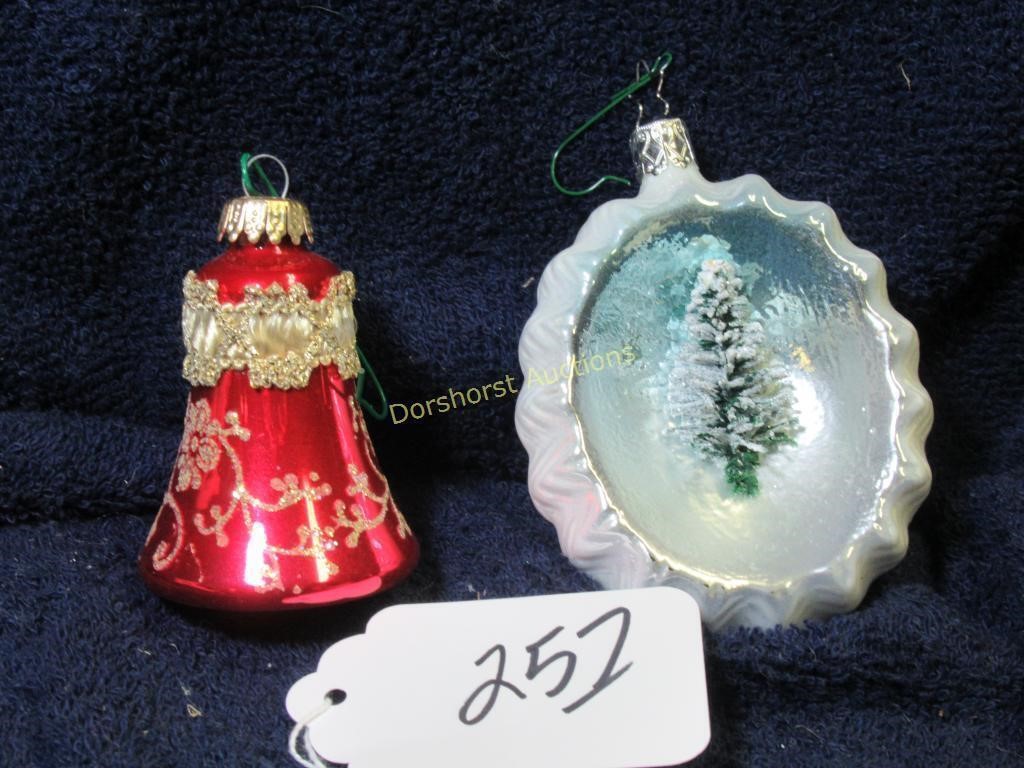 W. GERMANY & GERMANY ORNAMENTS - GLASS