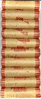 (10) Rolls 1940's Wheat Penny Roll Lot