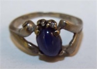 10k Gold And Star Sapphire Ring