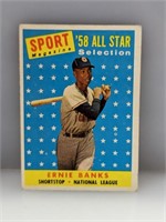 1958 Topps #482 Ernie Banks All Star HOF Cubs