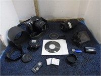 NIKON D70 DIGITAL SLR CAMERA & LENSES - NO CHARGER