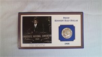 Proof Kennedy Half-Dollar 1968 On Card Collectible