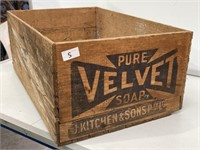 Wooden Velvet Soap Box