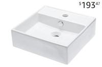 Elanti Collection EC9868 Classic Square Sink, Wal