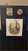 Vintage 8x 10-in Eisenhower collectible 1971